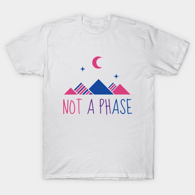 Not A Phase Bisexual Colors T-Shirt by 9 Turtles Project